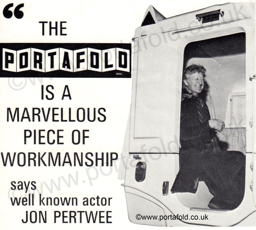 Jon Pertwee advertising the Portafold